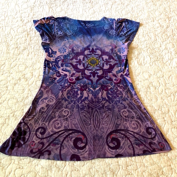 APT. 9 Y2K Babydoll Butterfly Floral Top Size S - Picture 3 of 9